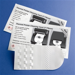 Thermal Printer Cleaning Pads 3" x 6" Waffle Technology, 10 pads per pack.